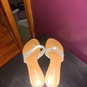 Silver sandals